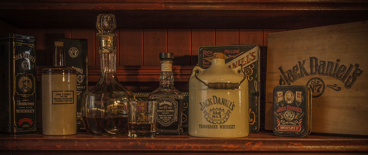 Jack-Daniel's bottiglie
