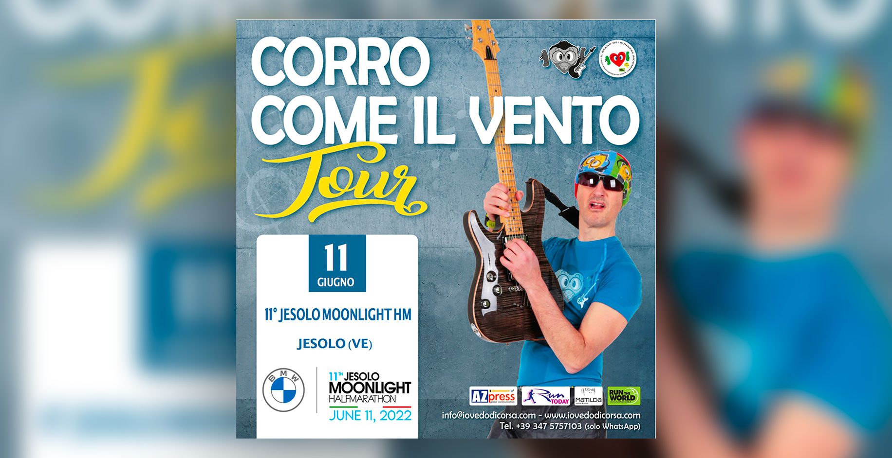 Il Marco-Frattini_Corro-come-il-vento-Tour alla maratona di Jesolo