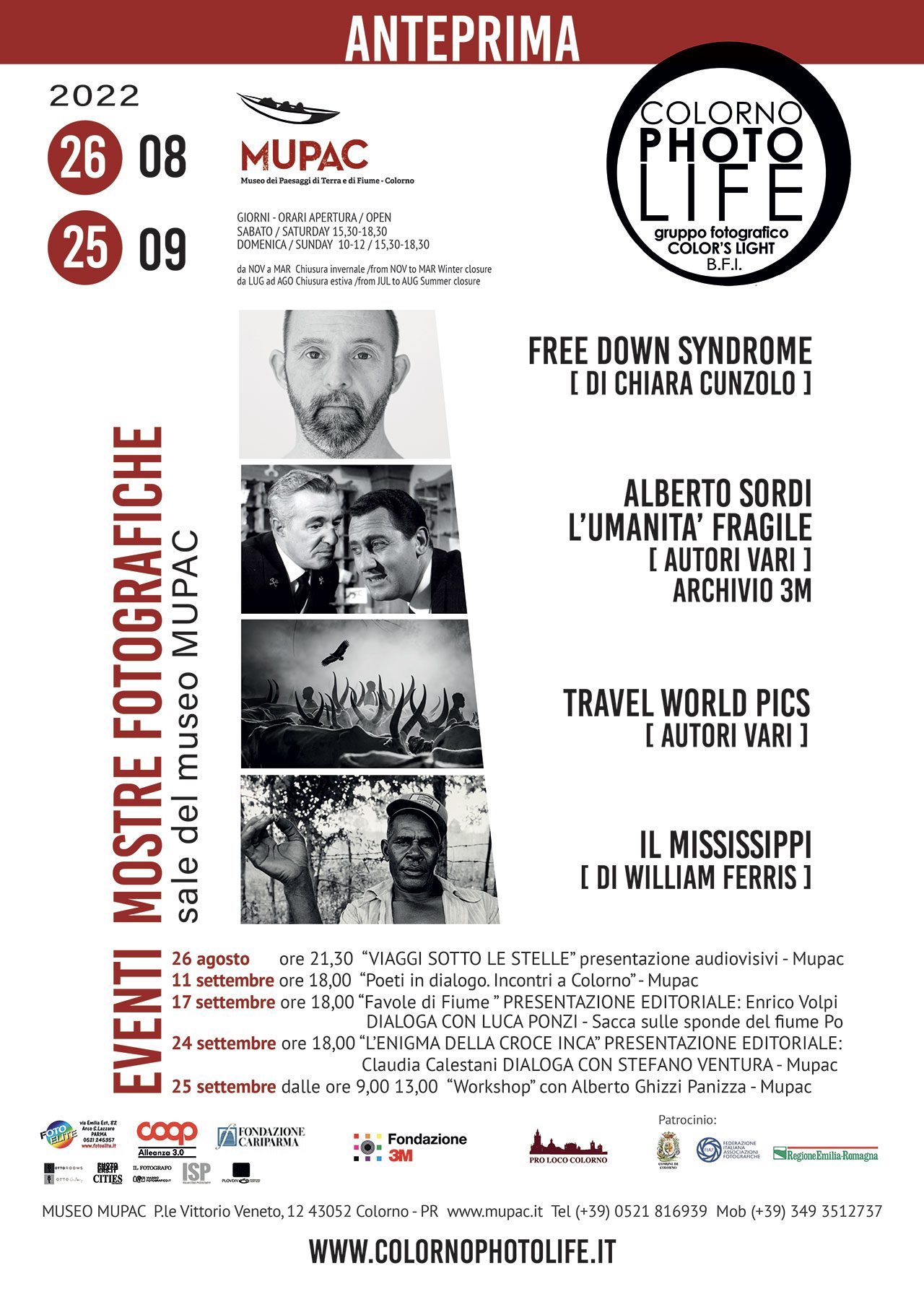 COLORNOPHOTOLIFE 2022: “ACQUA, FONTE DI VITA” locandina evento