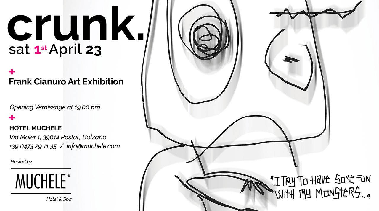 Le opere di Frank Cianuro in mostra all'Hotel Muchele di Bolzano