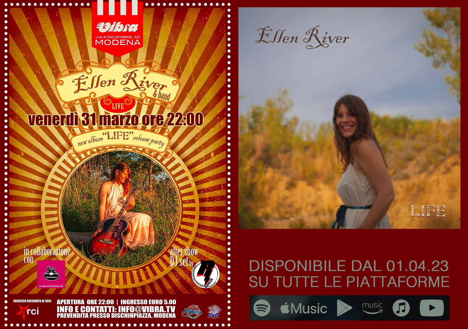 Ellen River il 31 marzo esce il nuovo album 'Life'