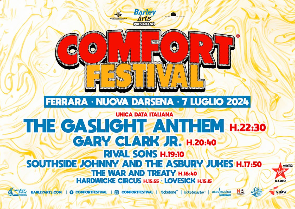 Il Comfort Festival 2024 il 7 luglio alla Nuova Darsena di Ferrara