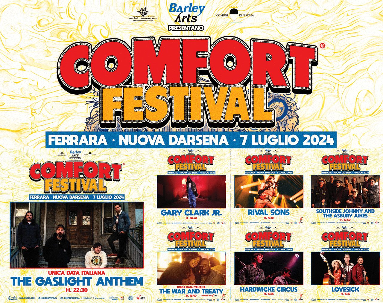 Tutte le band del Comfort Festival 2024 a Ferrara