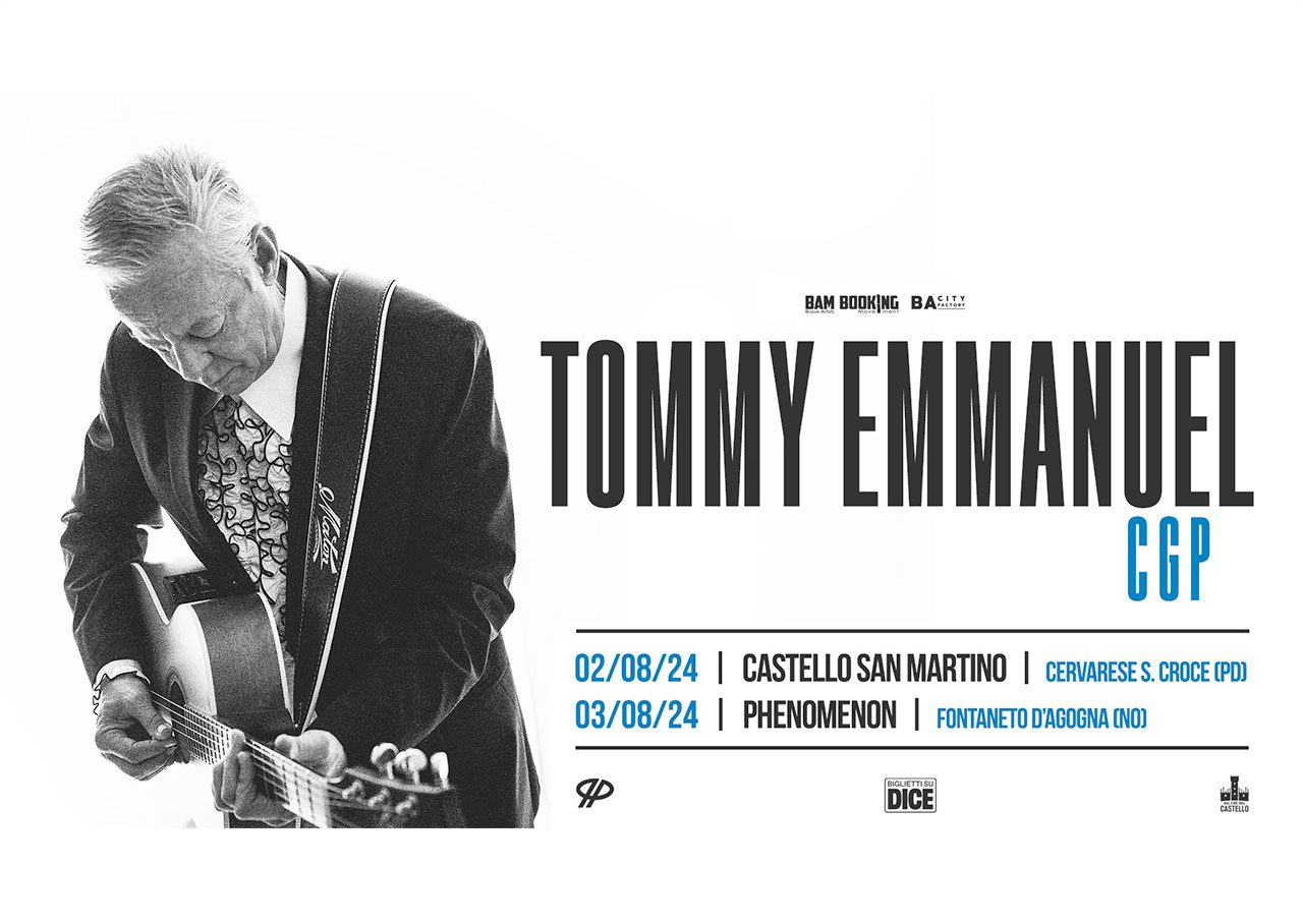Tommy Emmanuel in tour in Italia estate 2024