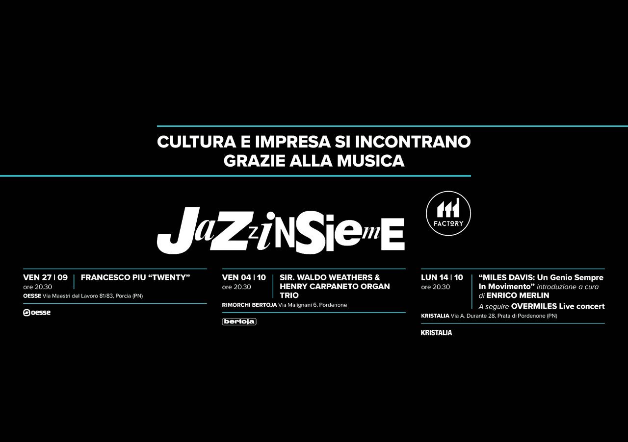 Jazzinsieme Factory 2024 banner con programma