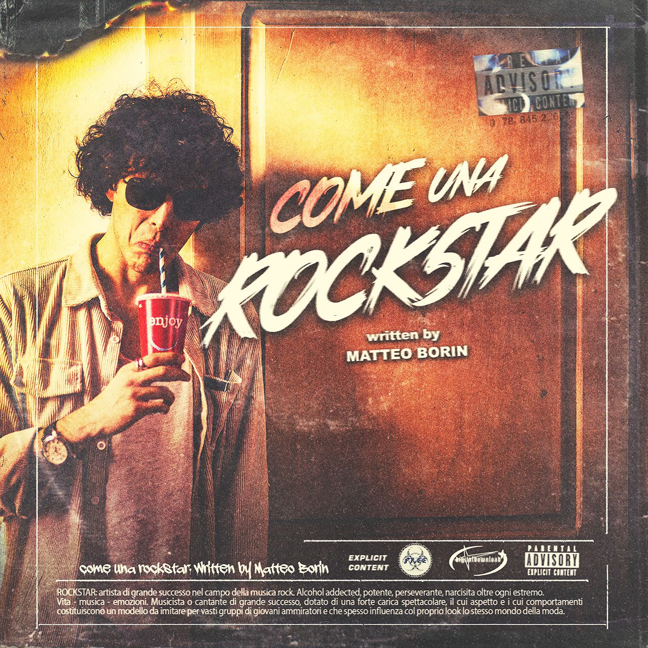 Matteo Borin 'Come una Rockstar' cover album