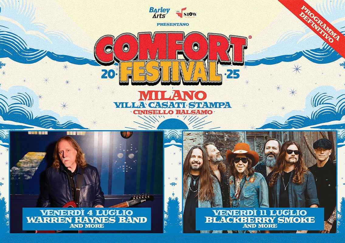 Warren Haynes e Blackberry Smoke-Comfort Festival® 2025