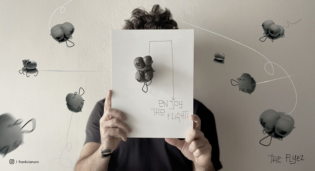 FRANK CIANURO: LE SUE MOSCHE IRRIVERENTI VOLANO AD AMSTERDAM E A BRUXELLES