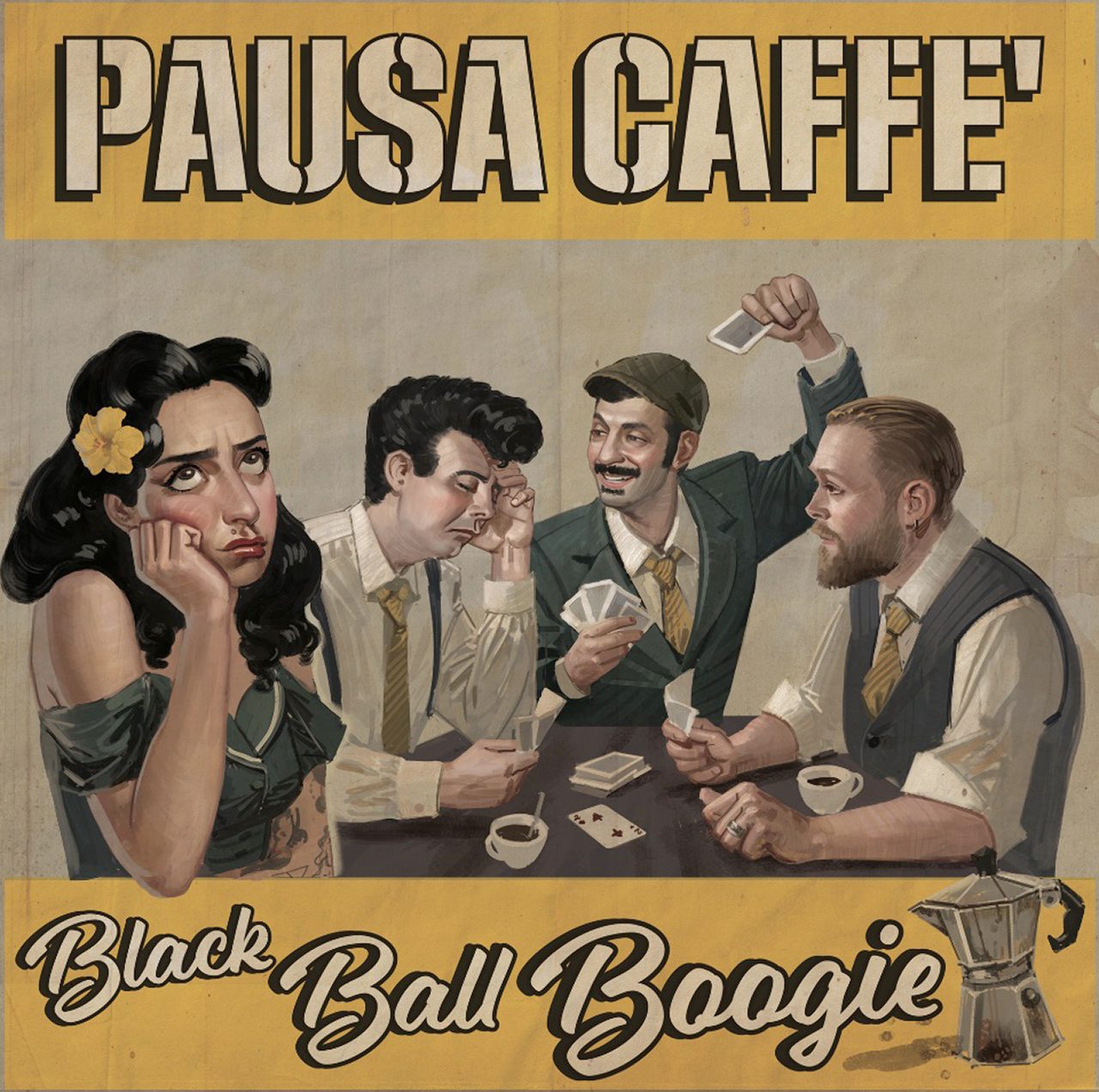Black Ball Boogie 'Pausa Caffé' cover album