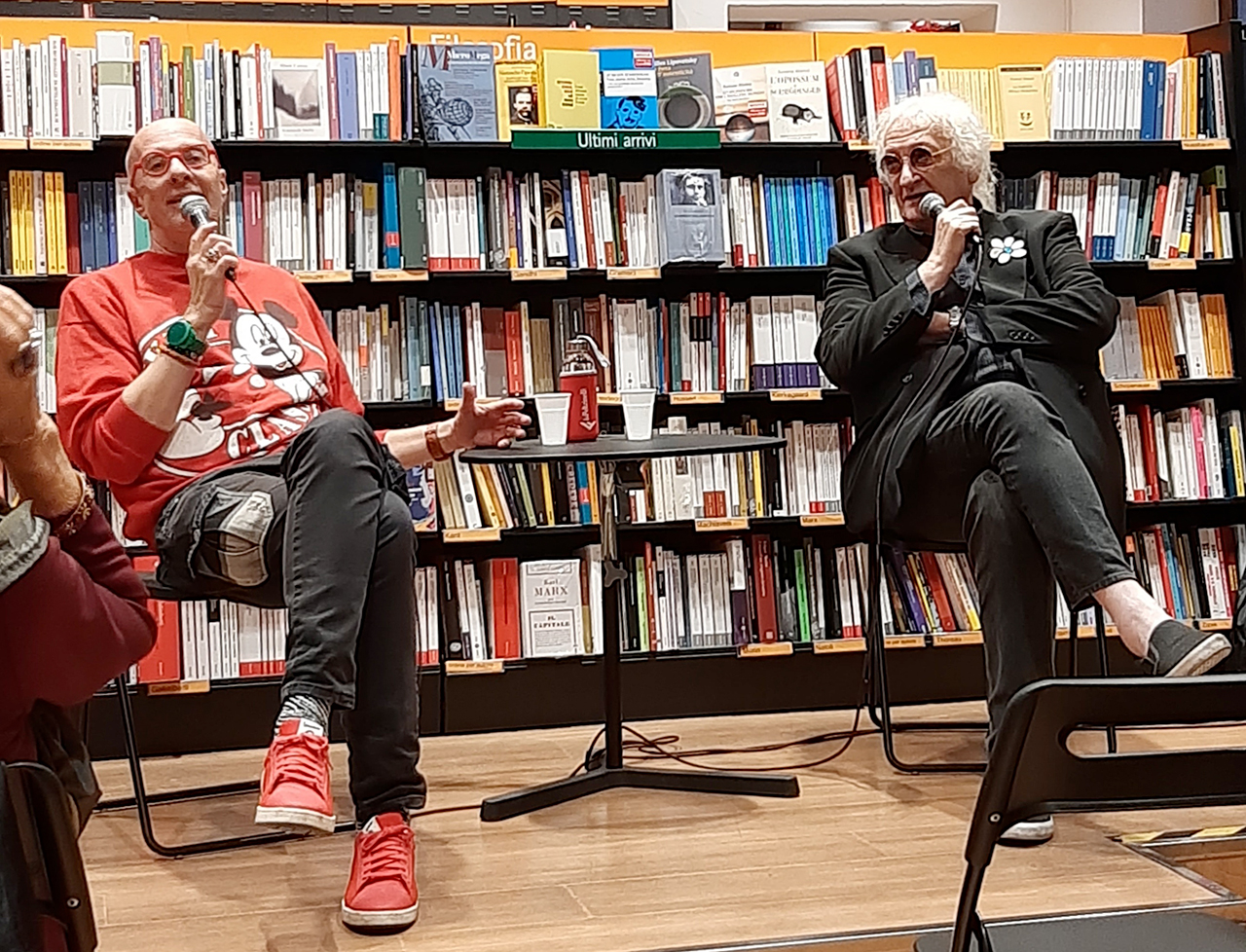 Massimo Cotto e Maurizio Vandelli alla Libreria Feltrinelli di Verona, 26 ottobre 2022